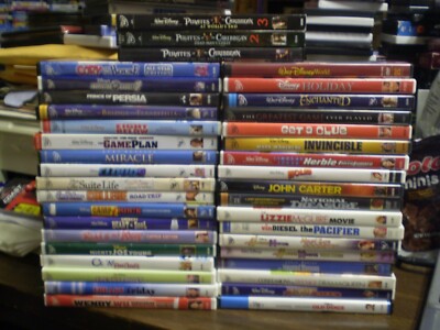 47) Disney Live Action Children's DVD Lot: (3) Pirates Shaggy Dog