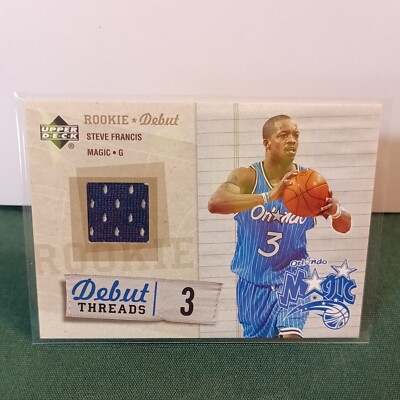 steve francis 2005-06 upper deck rookie debut threads game worn shorts #dt-sf