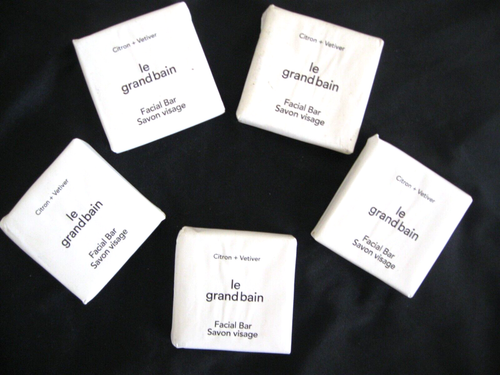 LOT OF 5 LE Grand Bain FACIAL SOAP BAR Citron+Vetiver 25g / 0.88oz Each - Afbeelding 1 van 3