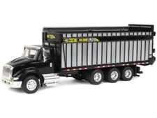 International 8600 H&S Big Dog Forage Box - Black 1:64 Scale - Spec Cast HSM002