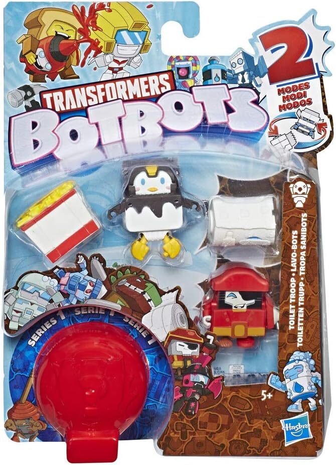 Игрушки-трансформеры БотБоты серии 5 Подарки для вечеринок коллекция Mystery 2-В-1 из 5 упаковок 5990₽