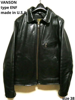 VANSON Type ENFIELD Stand Single Black Size 38 From Japan | eBay