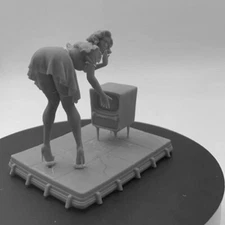 1/24 Scale 75mm Resin Figures Model Kit Sexy Beauty Famous Girl Unpainted Model