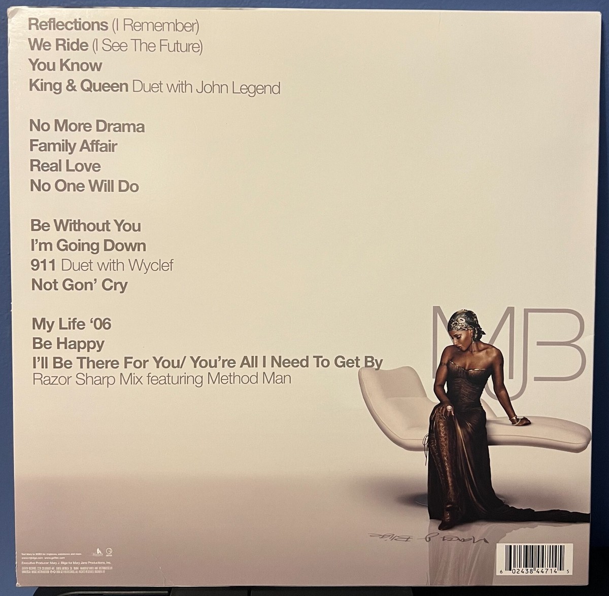 Mary J Blige signed Reflections 12