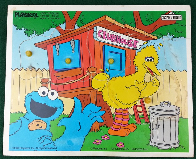 sesame street wooden puzzles