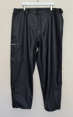 Grundens Neptune Waterproof Cargo Rain Pants Mens 2XL Black Fishing Gorpcore