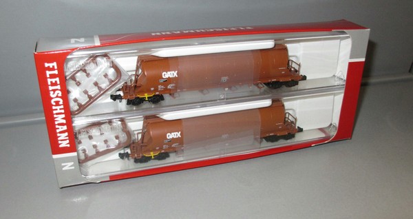Fleischmann N 849008 Gatx Staubsilowagen Set, Gattung Uacs , Epoche Vi, _ N1944-image