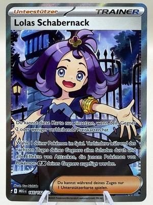 Pokemon Karte Lolas Schabernack MEG 165/132 Mega Entwicklungen Near Mint Deutsch