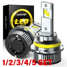 9007 Hb5 Led Headlight Bulbs 6500k Cool White 24000lm 11 Size Y19 Series 1-5set