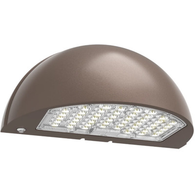 LED Half-Dome Wall Pack | Full Cutoff | Selectable Wattage & CCT | IP65