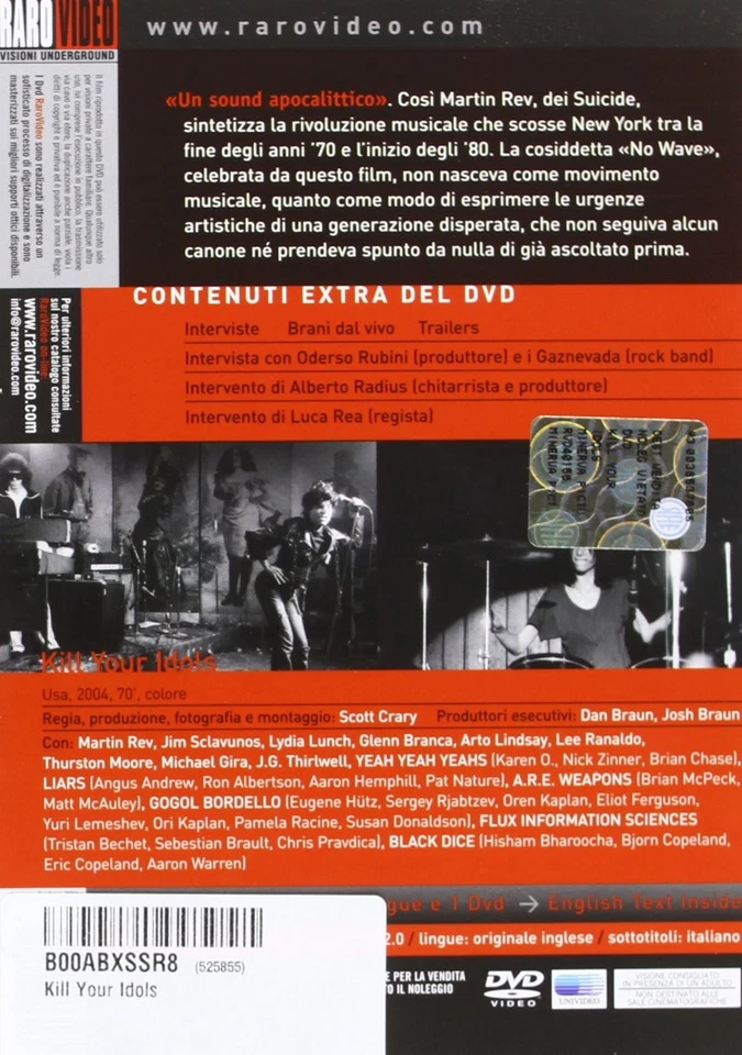 Kill Your Idols - La Storia Della Scena Art-Punk No Wave Di New York (DVD) - Image 2 of 2