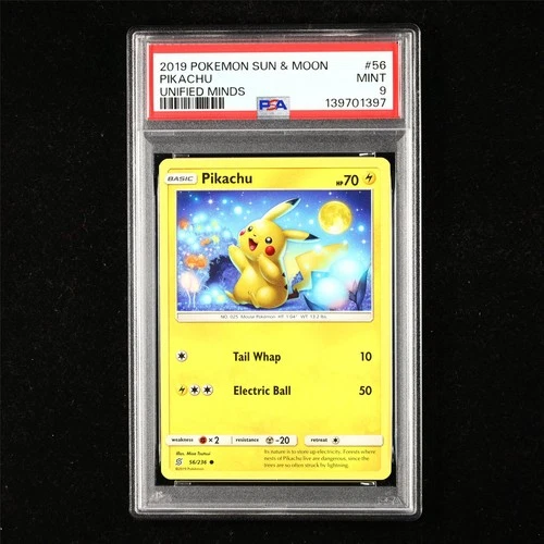 PSA 9 MINT 2019 Pokemon ENG Pikachu 56/236