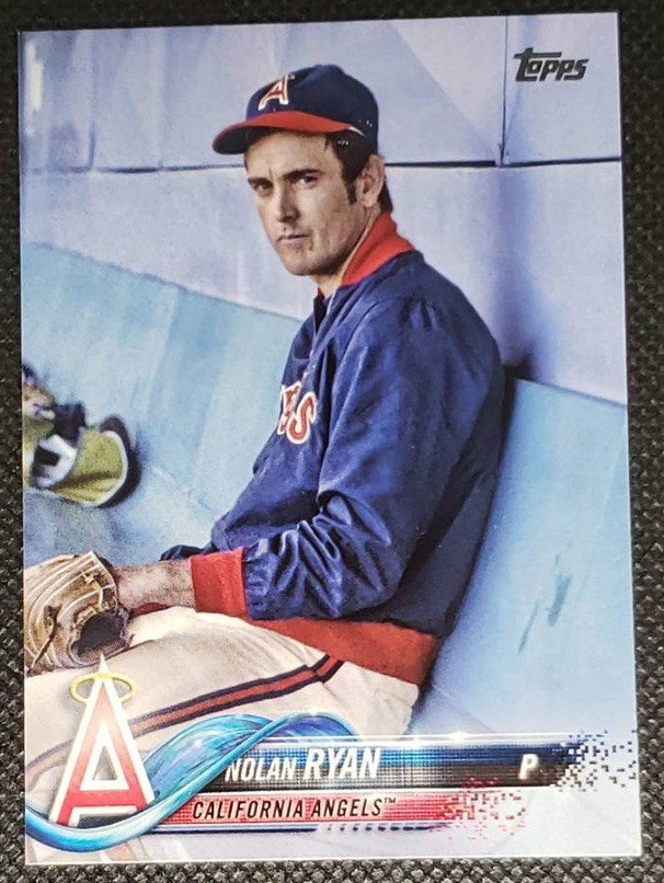 NOLAN RYAN 2018 TOPPS UPDATE US1 🐐 IMAGE VARIATION 🔥 SHORT PRINT SP