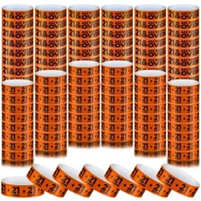 Teling 1200 Pcs Over 21 Paper Wristbands Events Wristbands Colored Waterproof