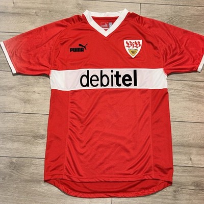 Official Vintage VfB Stuttgart 2003-04 Jersey Puma T/L Publi Debitel