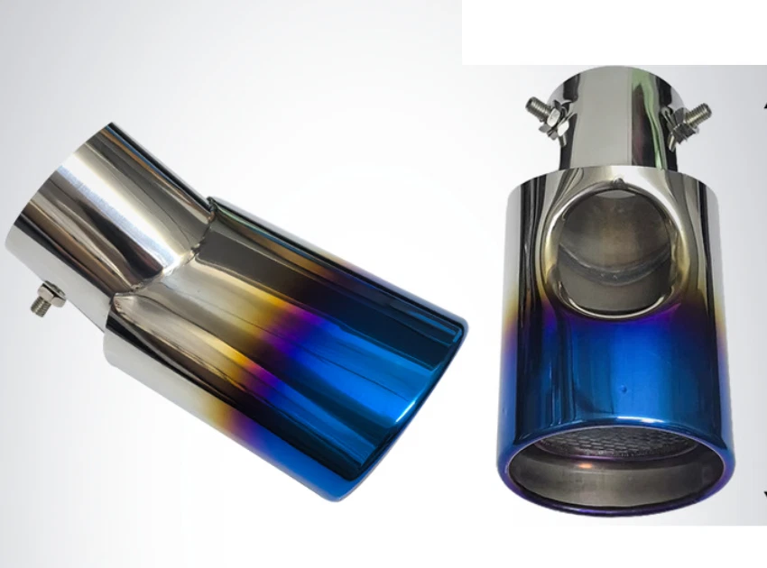 1X Punta de tubo de escape trasero azul para Honda CR-V CRV SS 2012-2015 Foto 3 de 4