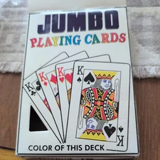 Jumbo Playing Cards Markson Products Game Night Parties Fun Easy Read