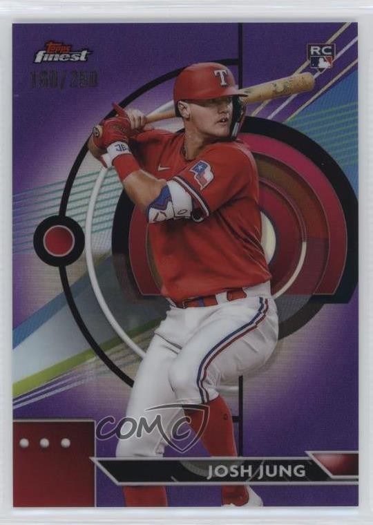 2023 Topps Finest Purple Refractor /250 Josh Jung #75 0o5