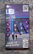 LED Multicolor Light Strip 16 Colors 4 Modes 6.5 FeetRemote Controller