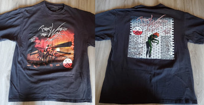 The Wall Live Concert Tour Roger Waters Graphic Double Sided Cotton Tee GE814