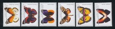 2006 Netherlands Antilles - Butterfly Fauna - Yvert Catalog No. 1586-91 - 6 Valu