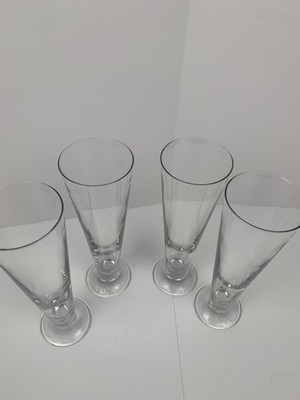 Bormioli Rocco Palladio Pilsner Glasses 9.5'' 13oz Footed Beer Glasses Set Of 4 