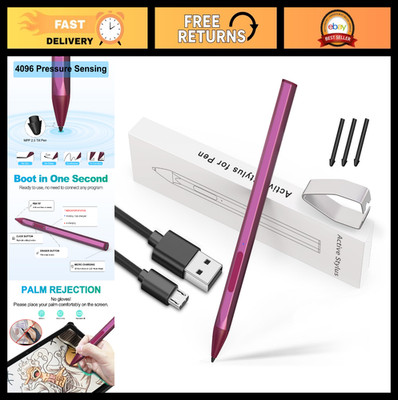 Precision Stylus Pen for Microsoft Surface Pro 11/10/9/8/7/6/5/4/3, Go, Laptop -