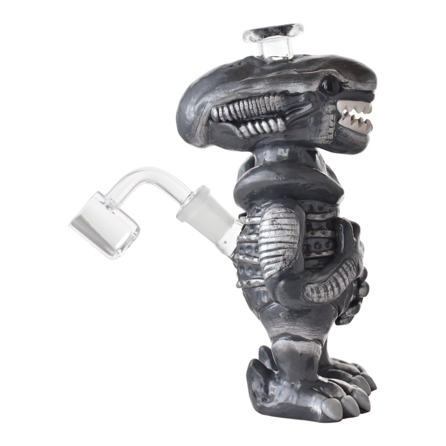 7 Inch  Xenomorph Monster Clay Water Pipe Bong Hookah *USA*