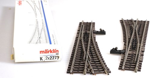 (0619) Märklin H0 K-Gleis schlankes Weichenpaar 2271 in Märklin-Box | Condition: Gebraucht