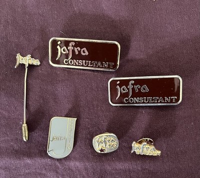 Jafra Skincare & Beauty 6 x Berater etc. abzeichen selten vintage