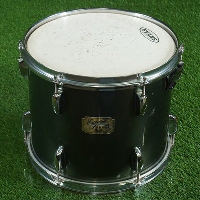 PEARL EXPORT SERIES RACK TOM DRUM 12  X 10'' WOOD CORE BLACK / WHITE ~ LOOK!