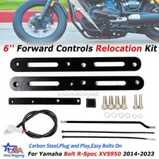 6'' Foot Peg Forward Controls Relocation Kit For Yamaha Bolt R-Spec XVS950 14-23