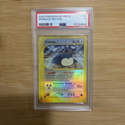 Snorlax graded PSA 1 for sale on eBay
