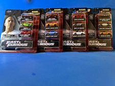Jada Toys Nano Hollywood Rides Fast Furious Diecast Cars Lot, 4-Pack, Unopened