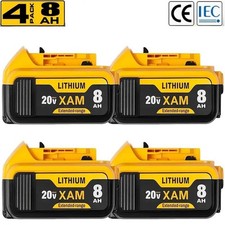 4X 18V 5.0Ah Battery for Dewalt DCB180 DCB181 DCB182 DCB183 DCB184 DCB200 DCB205