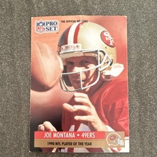 1991 Pro Set Joe Montana #3 San Francisco 49ers NFL Award Winner Football Card