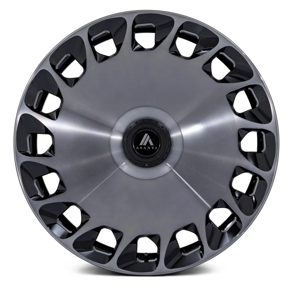 Asanti ABL-45 ARISTOCRAT Wheels 20x9 (45, 5x112, 72.56) Black Rims Set of 4 - Image 2 of 3