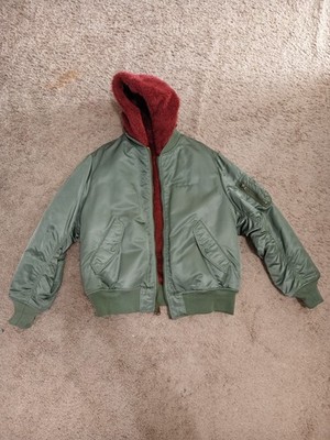 Supreme Faux Fur Reversible MA-1 jacket size L | eBay