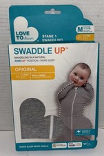 New, Dented Package Sealed Love to Dream Swaddle up Original Gray Medium 13-19lb