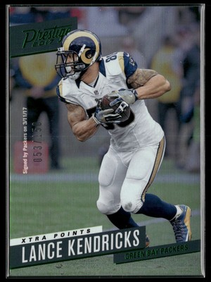 2017 Panini Prestige #109 Lance Kendricks Xtra Points Green #/150