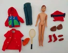 Vintage Barbie Ricky Doll W/ Clothes + Accs 1963 60s Ken Skipper Friend Lot