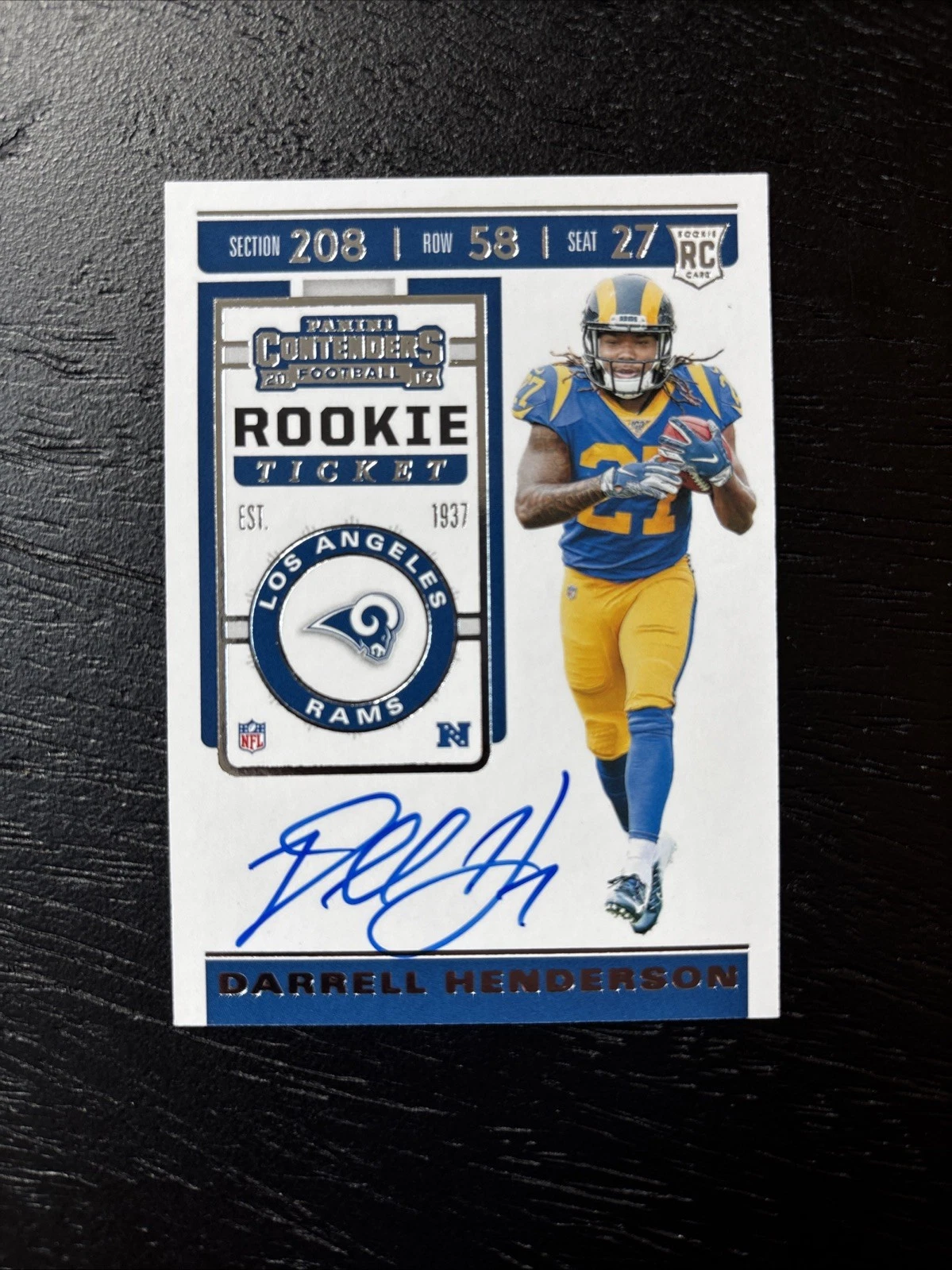 Darrell Henderson trading card
