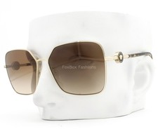 Versace Sunglasses Polished Pale Gold Brown Gradient MOD 2227 1252/13 with Case