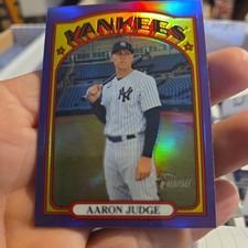 2021 Heritage Baseball Chrome Purple Refractors Aaron Judge Yankees