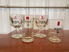 4 Pieces Michelob Drinkware Goblets Mug Glass