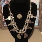Native Jeweler CARICO LAKE Turquoise  & RED CORAL Squash Blossom Necklace — photo 6