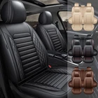 For Toyota Full Set 5-Seat Car Seat Covers PU Leather Front Rear Cushion Protect