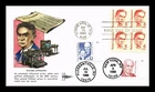 US COVER WALTER LIPPMANN GREAT AMERICANS FDC COMBO TRIPLE CANCEL GILL CRAFT