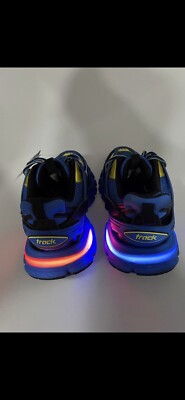 Size 6 - Balenciaga Track LED Sneaker Blue Yellow | eBay