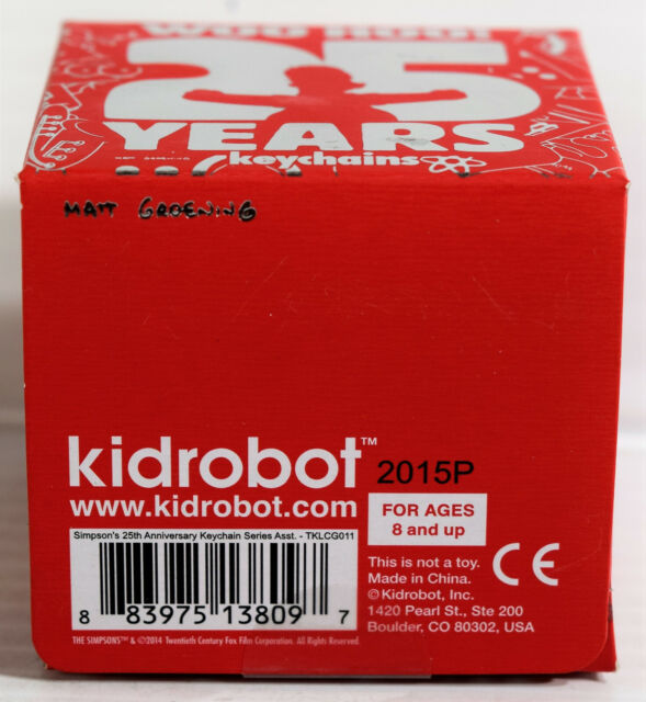 The Simpsons 25th Anniversary Donut Keychain Kidrobot for sale online | eBay